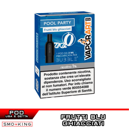 BUBBLE POOL PARTY Pod Usa e Getta 2 ml VAPORART 1 Pezzo