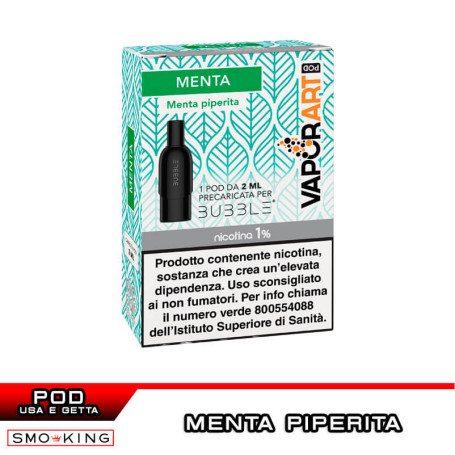 BUBBLE MENTA Disposable Pod 2 ml VAPORART 1 Pezzo