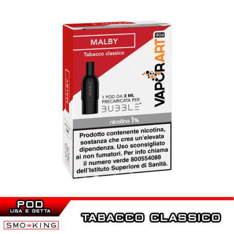 BUBBLE MALBY Pod Usa e Getta 2 ml VAPORART 1 Pezzo