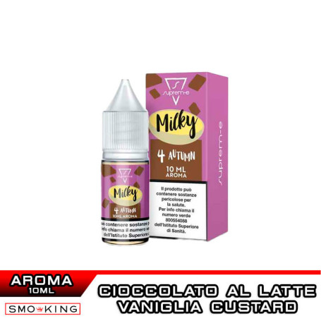 MILKY 4AUTUMN Aroma 10 ml Suprem-e Vaniglia Custard Cioccolato al latte