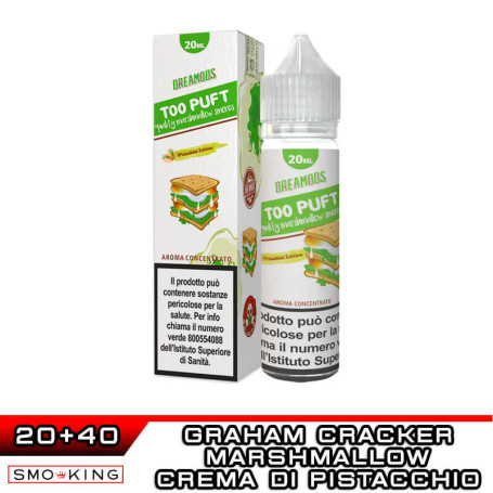 TOO PUFT PISTACCHIO Aroma 20 ml Galactika & Dreamods Marshmallow  Graham Crackers Crema di Pistacchio