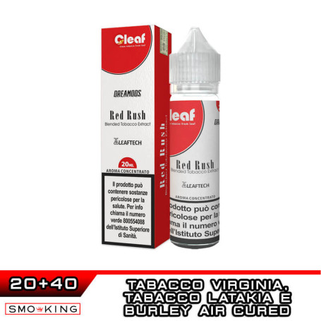 RED RUSH Cleaf Aroma 20 ml DreaMods Tabacco Virginia Tabacco Burley Tabacco Latakia