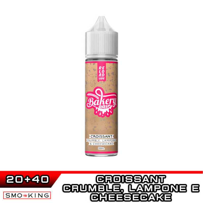 CROISSANT CRUMBLE LAMPONE Bakery Drip Aroma 20 ml Reload Vape
