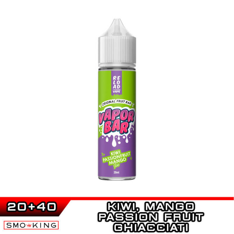 KIWI PASSION FRUIT MANGO ICE Reload Vape VAPOR BAR Shot 20ml