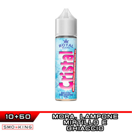 MORA MIRTILLO LAMPONE EXTRA ICE Cristal Aroma Shot 10 ml in 60 ml ROYAL BLEND Ice Mirtillo Lampone More