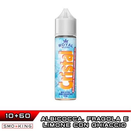 ALBICOCCA FRAGOLA LIMONE EXTRA ICE Cristal Aroma Shot 10 ml in 60 ml ROYAL BLEND