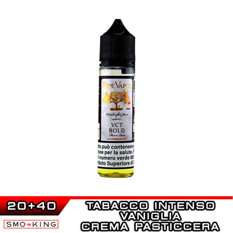 VCT BOLD Aroma Shot 20 ml Ripe Vapes Tabacco Vaniglia Custard