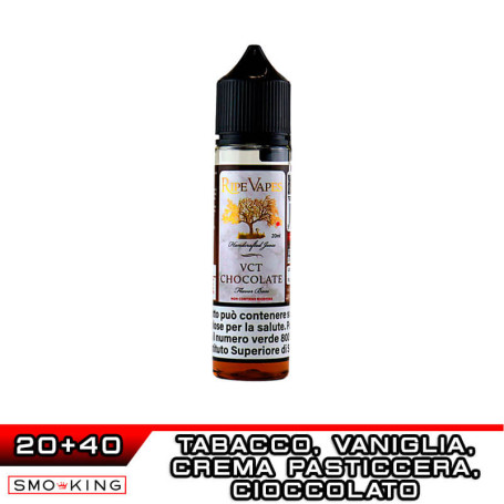 VCT CHOCOLATE Aroma Shot 20 ml Ripe Vapes Tabacco Cioccolato Vaniglia Custard