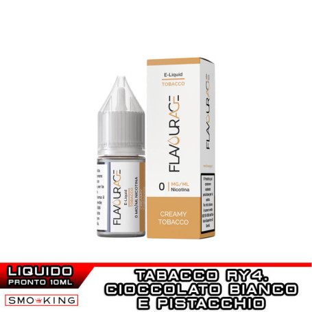 CREAMY TOBACCO Liquido Pronto Nicotina 10 ml Flavourage