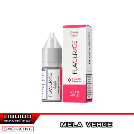 GREEN APPLE Liquido Pronto Nicotina 10 ml Flavourage