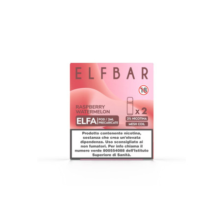 ELFA Raspberry Watermelon Pod Usa e Getta Elfbar 2 Pezzi