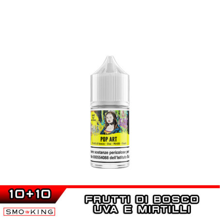 POP ART Art Series Aroma Mini Shot 10+10 ml Croma Vape Caramella ai Frutti Rossi Uva Mirtillo