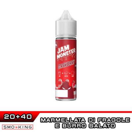 STRAWBERRY Jam Monster Aroma Shot 20 ml Monster Vape Labs Burro Marmellata di fragole Pane