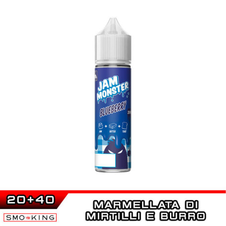 BLUEBERRY Jam Monster Aroma Shot 20 ml Monster Vape Labs Burro Fette Biscottate Marmellata di Mirtillo