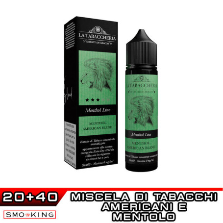 MENTHOL AMERICAN BLEND Extra Dry 4Pod MENTHOL LINE Aroma Shot 20 ml La Tabaccheria