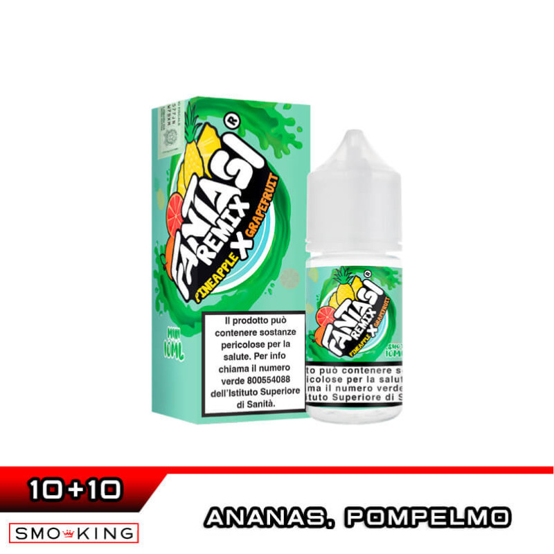 PINEAPPLE X GRAPEFRUIT FANTASI REMIX Mini Shot 10+10 ml Vape Juice PINEAPPLE X GRAPEFRUIT FANTASI REMIX Mini Shot 10+10 ml Vape Juice