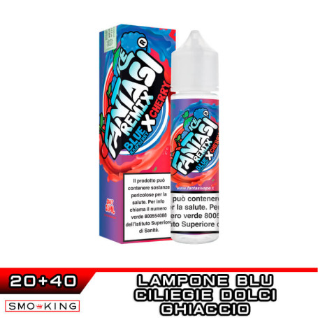 BLUE RASPBERRY X CHERRY Ice Fantasi Remix Aroma Shot 20 ml VAPE JUICE