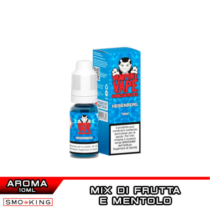fruity menthol vape mix HEISENBERG Concentrated Aroma 10ml Vampire Fruit Lost Mary BM600 Pineapple Prominent Flavour One: Cucumber Pack:6 Pack