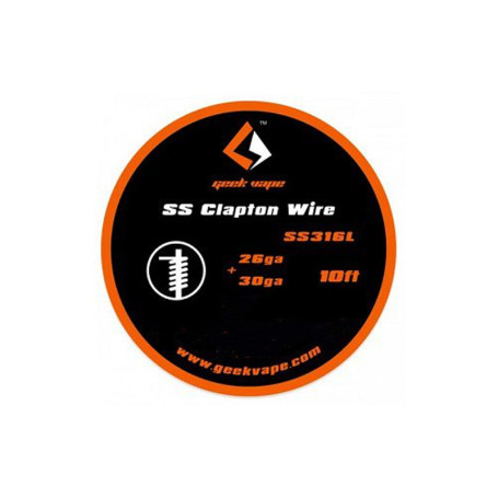 GeekVape SS316L 26ga+30ga SS Clapton Wire 5ml
