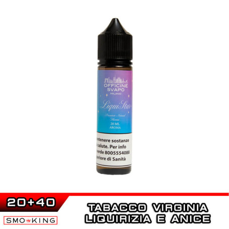 LIQUISTAR V21 Aroma Shot 20 ml Officine Svapo Tabacco Virginia Liquirizia Anice