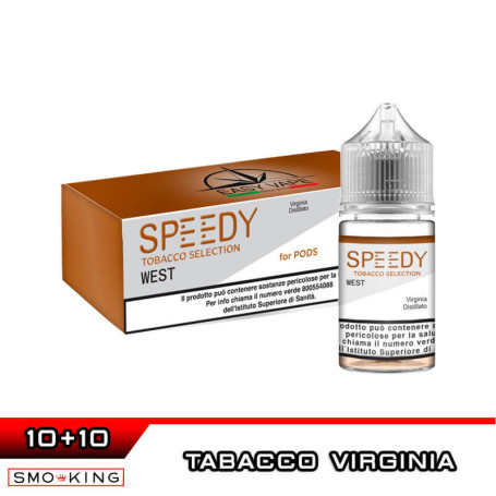WEST Speedy for PODS Mini Shot 10+10 ml Easy Vape Tabacco Virginia Distillato