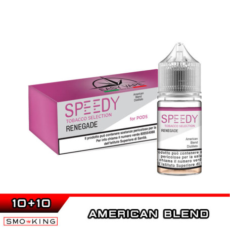 RENEGADE Speedy for PODS Mini Shot 10+10 ml Easy Vape Tabacco American Blend Distillato