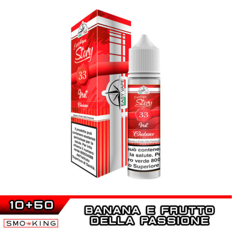 CHUBASCO 33 Fruit Aroma Shot 10+50 ml Easy Vape Story by Easy Vape Banana Frutto della Passione