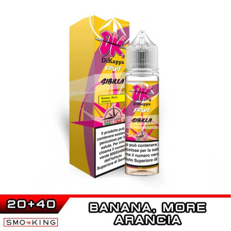 SIBILLA DK Fruit Aroma Shot 20+40 ml Easy Vape Banana More Arancia