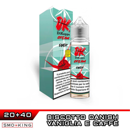 OVER DK Cream Aroma Shot 20+40 ml Easy Vape Biscotto Vaniglia Caffè