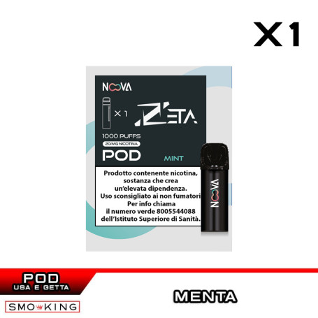 MINT N.3 ZETA Pod Usa e Getta NOOVA 1 Pezzo Menta
