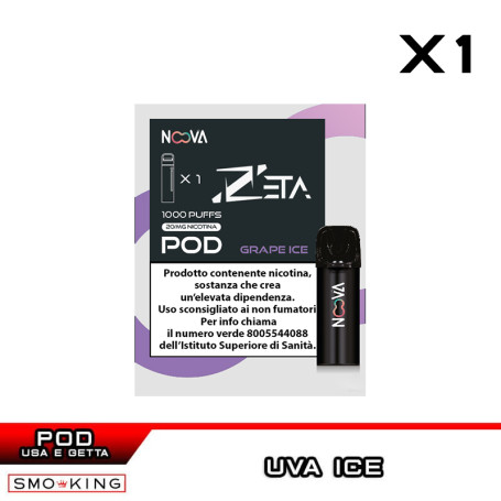 GRAPE ICE N.5 ZETA Disposable Pod NOOVA 1 Piece
