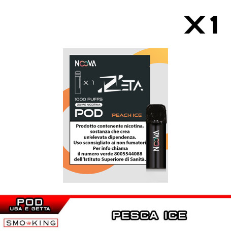PEACH ICE N.37 ZETA Pod Usa e Getta NOOVA 1 Pezzo Pesca Ice
