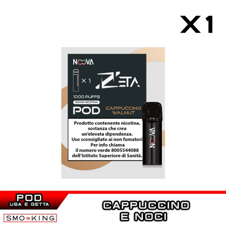 CAPPUCCINO WALNUT N.92 ZETA Pod Usa e Getta NOOVA 1 Pezzo Cappuccino Noci