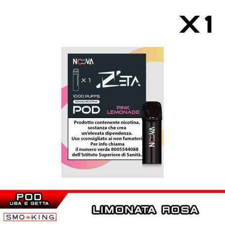 PINK LEMONADE N.35 ZETA Pod Usa e Getta NOOVA 1 Pezzo Limonata Rosa