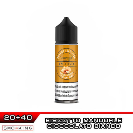 EMOTIVO Creamy Selection Aroma Shot 20 ml GOLDWAVE Biscotto Mandorle Cioccolato Bianco