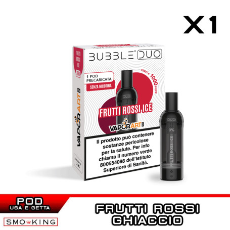 FRUTTI ROSSI ICE BUBBLE DUO Pod Usa e Getta VAPORART 1 Pezzo