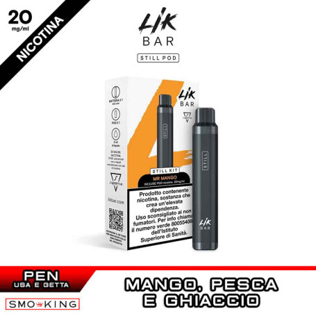 LIK BAR STILL Kit Batteria Ricaricabile 400mAh + Pod MR MANGO Suprem-e