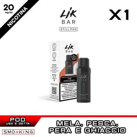 APPLE PEACH PEAR Lik Bar STILL Pod Usa e Getta Suprem-e 1 Pezzo
