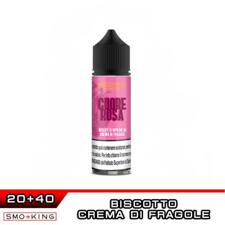 CUORE ROSA Aroma Shot 20 ml GOLDWAVE Biscotto Crema di Fragola