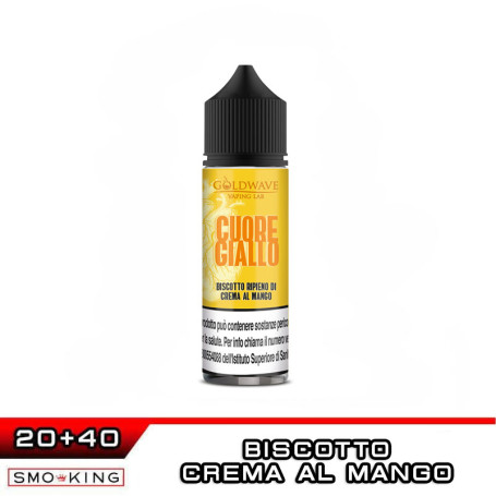 CUORE GIALLO Aroma Shot 20 ml GOLDWAVE Biscotto Crema al Mango