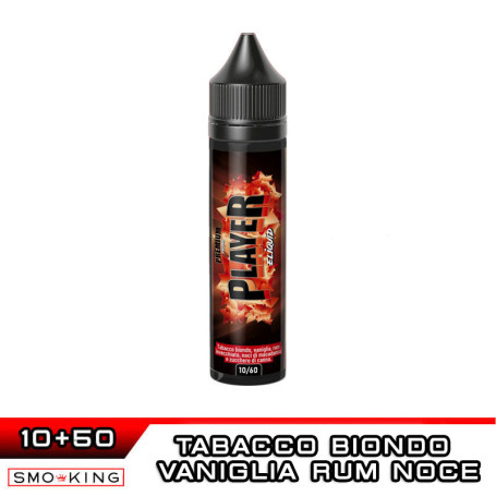 PLAYER PREMIUM Aroma Shot 10 ml in 60 ml ELIQUID FRANCE Vaniglia Tabacco Biondo Rum Noci