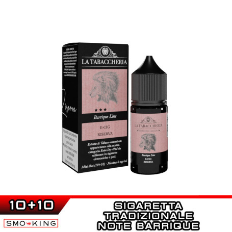 E-CIG RISERVA Extra Dry 4Pod BARRIQUE LINE Mini Shot 10+10 ml La Tabaccheria