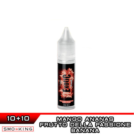 EXOTIC Premium Mini Shot 10+10 ml ELIQUID FRANCE Mango Ananas Banana Frutto della Passione