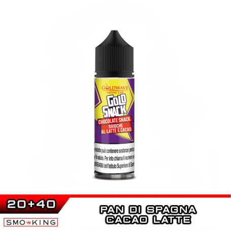 CHOCOLATE SNACK Aroma Shot 20 ml GOLDWAVE Cacao Latte Pan di Spagna