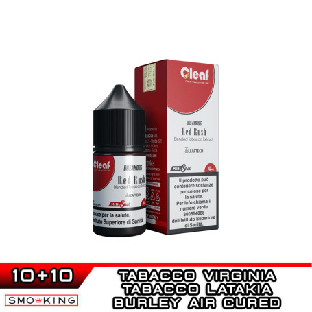 RED RUSH Mini Shot 10+10 ml Dreamods Tabacco Virginia Tabacco Latakia Burley