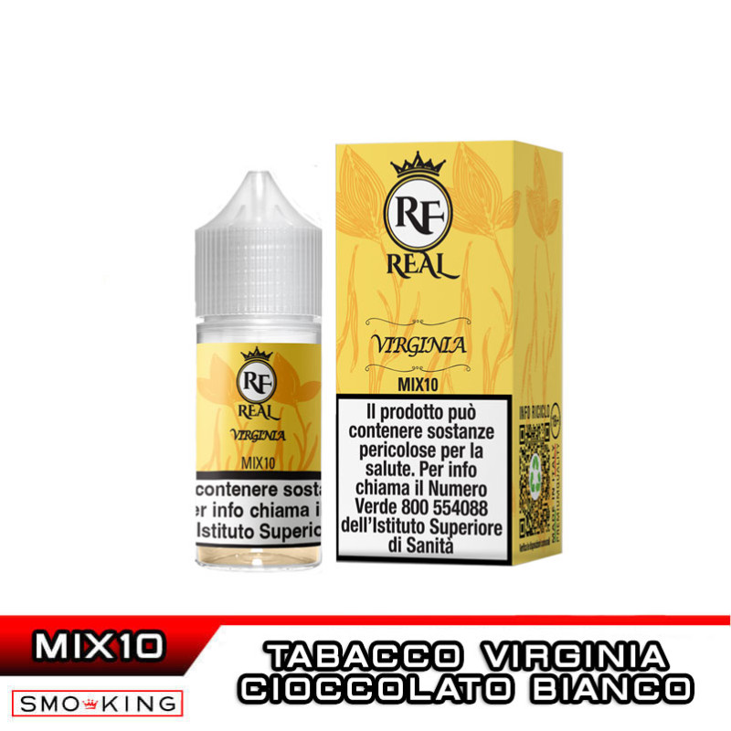 liquido virginia sigaretta elettronica VIRGINIA Real Farma MIX&VAPE 10+10ml