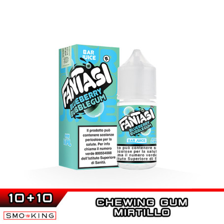 BLUEBERRY BUBBLEGUM ICE Bar Juice Mini Shot 10+10 ml Fantasi Vape