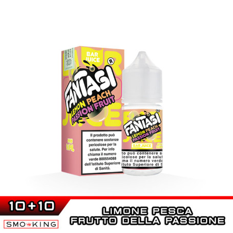 LEMON PEACH PASSION FRUIT ICE Bar Juice Mini Shot 10+10 ml Fantasi Vape
