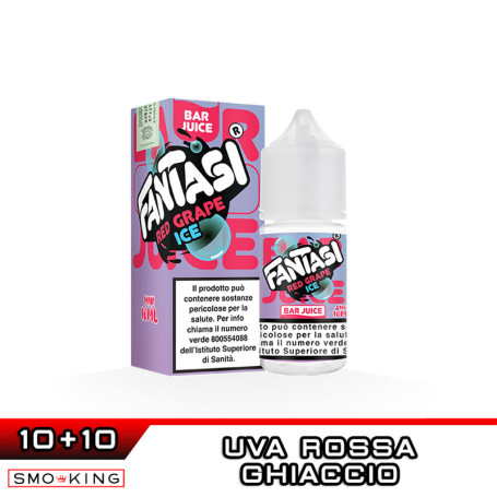 RED GRAPE ICE Bar Juice Mini Shot 10+10 ml Fantasi Vape