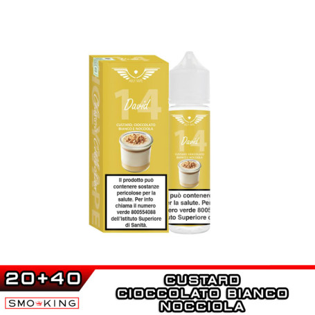 DAVID Classic Aroma Shot 20 ml HOLY VAPE Custard Cioccolato Bianco Nocciola